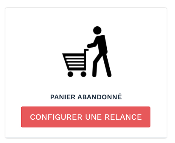 relance panier abandonné